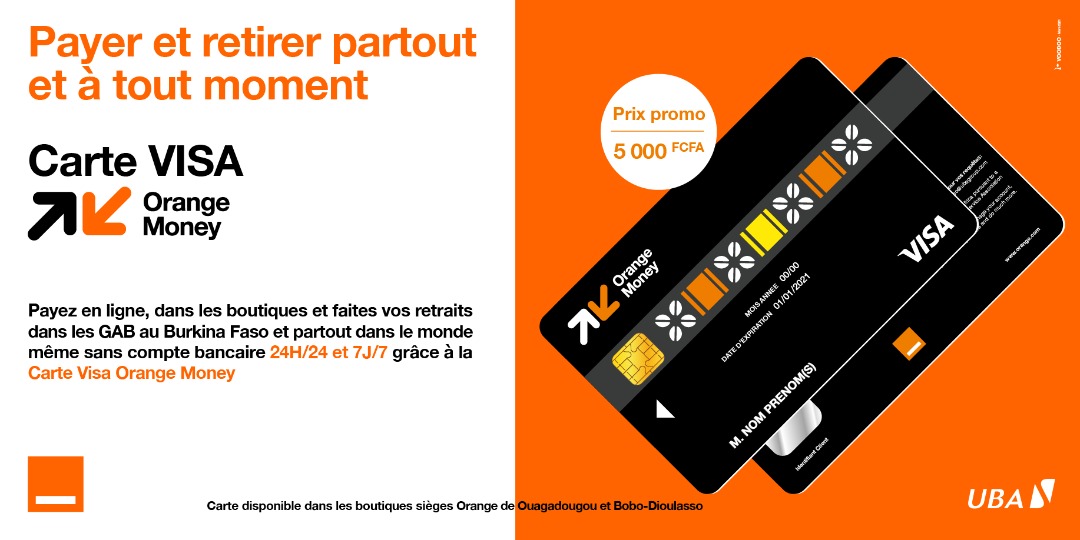 Carte prÃ©payÃ©e VISA Orange Money
