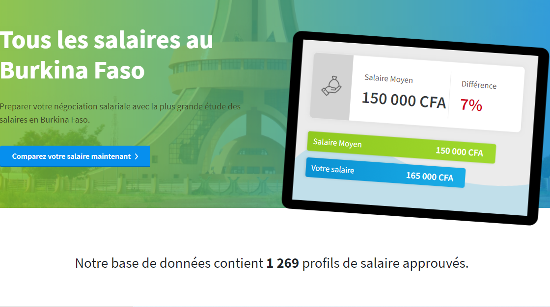 Tous les salaires au Burkina Faso.